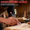 image:imageNicpro 7in1 CP5000 Magnetic Carpenter Pencils with Sharpener 28mm Construction Mechanical Pencil10 Refill Deep Hole Marker for Construction Woodworking Pencil Carpenter Tools for MarkingRed