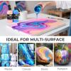 image:imageNicpro 8 Colors Iridescent Metallic Acrylic Pour Paint Supplies Kit 845oz Large Ready to Pour Premixed High Flow Pouring Paint Set with Silicone Pouring Oil Gloves Instructions for Beginner DIY8 Colors
