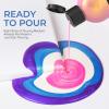 image:imageNicpro 8 Colors Iridescent Metallic Acrylic Pour Paint Supplies Kit 845oz Large Ready to Pour Premixed High Flow Pouring Paint Set with Silicone Pouring Oil Gloves Instructions for Beginner DIY20 Colors