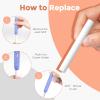 image:imageNicpro 6 Pack Rotary Retractable Erasers Soft TPE Rubber Twist Large Pencil Erasers in Cute Macaron Colors CleanErasing Eraser for Kids amp Students School Office Supplies Stationary SetWhite