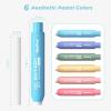 image:imageNicpro 6 Pack Rotary Retractable Erasers Soft TPE Rubber Twist Large Pencil Erasers in Cute Macaron Colors CleanErasing Eraser for Kids amp Students School Office Supplies Stationary SetRainbow