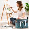 image:imageNicpro Craft Organizer Art Bag Tote Bag For Art Supply Storage Portable Supply Organizers Caddy with Multiple Pockets Craft Bag for Drawing Scrapbooking Journal Sewing School Office SuppliesLarge