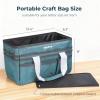 image:imageNicpro Craft Organizer Art Bag Tote Bag For Art Supply Storage Portable Supply Organizers Caddy with Multiple Pockets Craft Bag for Drawing Scrapbooking Journal Sewing School Office SuppliesSmall