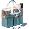 image:imageNicpro Craft Organizer Art Bag Tote Bag For Art Supply Storage Portable Supply Organizers Caddy with Multiple Pockets Craft Bag for Drawing Scrapbooking Journal Sewing School Office SuppliesLarge