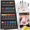 image:imageNicpro Watercolor Paint Set for Adults Beginner amp Artists 24 Tubes Water Color Paint Set with 25 Watercolor Paper 8 Squirrel Paint Brushes Palettes Color Wheel Art Painting Supplies36 Colors