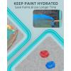 image:imageNicpro 4 Pack Wet Palette Sponges and 100 Sheets Pallet Paper Refillment Designed for Stay Wet Palette to Save Paints and Keep Wet for Miniature amp Model Painting and Acrylic Painting100pcs Paper