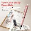 image:imageNicpro 6PCS Pastel Mechanical Pencil Set Cute Mechanical Pencils 05 mm amp 07 mm amp 09 mm with 360PCS HB Lead Refills Eraser Eraser Refill for Student Writing Drawing Sketching Drafting with Case6 Pack 07mm