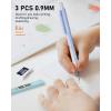 image:imageNicpro 6PCS Pastel Mechanical Pencil Set Cute Mechanical Pencils 05 mm amp 07 mm amp 09 mm with 360PCS HB Lead Refills Eraser Eraser Refill for Student Writing Drawing Sketching Drafting with Case3 Pack 09mm