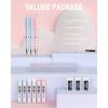 image:imageNicpro 6PCS Pastel Mechanical Pencil Set Cute Mechanical Pencils 05 mm amp 07 mm amp 09 mm with 360PCS HB Lead Refills Eraser Eraser Refill for Student Writing Drawing Sketching Drafting with Case3 Pack 05mm