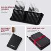 image:imageNicpro Aesthetic Miniature Painting Kit Stay Wet Palette amp 16PCS Detail Paint Brushes Drybrush with Bag Pallet Paper Sponges Mixing Paints Saver Palette for Acrylic Paint by Numbers Cute FiguresBlack
