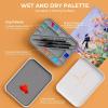 image:imageNicpro Professional Miniature Painting Kit with Wet Palette Miniature Painting Handle amp 11PCS Detail Paint Brushes Drybrush Sponge Pallet Paper Brush Holder Mixing Paint Saver PaletteWhite