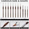 image:imageNicpro Professional Miniature Painting Kit with Wet Palette Miniature Painting Handle amp 11PCS Detail Paint Brushes Drybrush Sponge Pallet Paper Brush Holder Mixing Paint Saver PaletteRed  Black