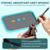 image:imageNicpro Stay Wet Palette for Acrylic Miniature Painting Kit Paint Tray Palettes with 100PCS Pallet Paper 4PCS Sponge Brush Holder Mixing Paint Saver Palette for Miniature Model PaintBlue