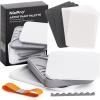 image:imageNicpro Stay Wet Palette for Acrylic Miniature Painting Kit Paint Tray Palettes with 100PCS Pallet Paper 4PCS Sponge Brush Holder Mixing Paint Saver Palette for Miniature Model PaintWhite