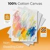 image:imageNicpro 8 Pack 810 Inch Canvas Boards Kits for Painting Art Canvas Set with 16 Brushes 8 Paint Trays 8  12 Acrylic Paint Mini Drawing Easel Set Sip and Paint Kit for Adults Party
