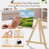 image:imageNicpro 8 Pack 810 Inch Canvas Boards Kits for Painting Art Canvas Set with 16 Brushes 8 Paint Trays 8  12 Acrylic Paint Mini Drawing Easel Set Sip and Paint Kit for Adults Party