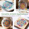 image:imageNicpro Mandala Rock Painting Kit Dot Arts and Crafts for Adults Mandala Dotting Tools Kit Large Wooden Rocks for Painting DIY Stencils Acrylic Paints Brushes Dotting Tools for Rocks