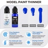 image:imageNicpro 36 Colors Model Paint Set 20ml Ready to Use Modeling Acrylic Paints Brush amp Airbrush Compatible Miniature Paint Set for Beginner amp Professional on Model Scale Figure Crafts with 4 Thinner30 Colors with 3 Thinner