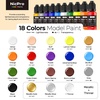image:imageNicpro 36 Colors Model Paint Set 20ml Ready to Use Modeling Acrylic Paints Brush amp Airbrush Compatible Miniature Paint Set for Beginner amp Professional on Model Scale Figure Crafts with 4 Thinner18 Colors with 1 Thinner