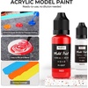 image:imageNicpro 36 Colors Model Paint Set 20ml Ready to Use Modeling Acrylic Paints Brush amp Airbrush Compatible Miniature Paint Set for Beginner amp Professional on Model Scale Figure Crafts with 4 Thinner18 Colors with 1 Thinner