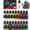 image:imageNicpro 36 Colors Model Paint Set 20ml Ready to Use Modeling Acrylic Paints Brush amp Airbrush Compatible Miniature Paint Set for Beginner amp Professional on Model Scale Figure Crafts with 4 Thinner18 Colors with 1 Thinner