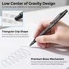 image:imageNicpro 07 mm Mechanical Pencil Set with Case 3PCS HD1000 Mechanical Pencils 07 With 6 Tube HB Lead Refills Eraser Weatherproof Barrel for Outdoor Writing Drafting Drawing Sketching05mm3 Pcs