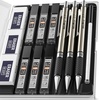 image:imageNicpro 22PCS Black Art Mechanical Pencils Set  3 PCS Metal Drafting Pencil 07mm