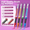 image:imageNicpro 24 Colors Acrylic Paint Markers Brush Tip with 6PCS Art Mechanical Pencil Set