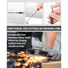 image:imageNicpro 2mm Welder Mechanical Pencil Set with 24PCS Silver Refills 2mm Metal Lead Holder Carpenter Pencil with Sharpener for Welding Cutting Woodworking Metals Alloys Wood Leather Material1PCS Silver