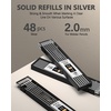 image:imageNicpro 2mm Welder Mechanical Pencil Set with 24PCS Silver Refills 2mm Metal Lead Holder Carpenter Pencil with Sharpener for Welding Cutting Woodworking Metals Alloys Wood Leather Material1PCS Silver