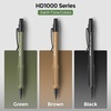 image:imageNicpro 3 PCS 13 mm Mechanical Pencils Set 3 Colors with 51 Lead Refill 3 Eraser  Weatherproof Barrel Pencil Heavy Duty Carpenter Pencil HD1000 for Outdoor Marking Drafting Drawing WoodworkingBlack Green Brown