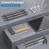 image:imageNicpro 3 PCS 13 mm Mechanical Pencils Set 3 Colors with 51 Lead Refill 3 Eraser  Weatherproof Barrel Pencil Heavy Duty Carpenter Pencil HD1000 for Outdoor Marking Drafting Drawing WoodworkingBlack