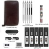 image:imageNicpro 30PCS Black Metal Mechanical Pencils Set in Leather Case  17PCS Metal 2mm Mechanical Pencil Set in Leather Case