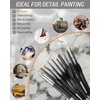 image:imageNicpro 37PCS Art Mechanical Pencil Set Miniature Paint Brushes Drybrush