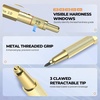 image:imageNicpro 37PCS Gold Art Mechanical Pencil Set Woodworking Scriber Marking Line Ruler