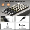image:imageNicpro 37PCS Gold Art Mechanical Pencil Set Woodworking Scriber Marking Line Ruler