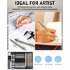 image:imageNicpro 38PCS Aesthetic School Supplies with Art Mechanical Pencil SetDrafting Pencil 03 mm amp 05 mm amp 07 mm amp 09 mm amp 2mm Lead Holder
