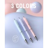 image:imageNicpro 3PCS Pastel Mechanical Pencil Set  39 PCS Aesthetic School Supplies with Big Capacity Pen Case