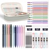 image:imageNicpro 3PCS Pastel Mechanical Pencil Set  39 PCS Aesthetic School Supplies with Big Capacity Pen Case