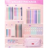 image:imageNicpro 55 PCS Aesthetic School Supplies with 30PCS Art Mechanical Pencil Set in Leather Case