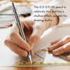 image:imageNicpro 6 PCS Art Mechanical Pencils Set Metal Artist Drafting Pencil 03 amp 05 amp 07 amp 09 mm and 2mm Lead Holder4B 2B HB 2H For Art Writing Sketching DrawingWith Lead Refills Erasers Storage Box