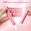 image:imageNicpro 6 Pack Rotary Retractable Erasers with 35PCS Art Mechanical Pencil Set