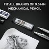 image:imageNicpro 600 PCS Lead Refills 05mm HB 2 amp 4PCS 05 mm Metal Mechanical Pencils Set