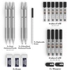 image:imageNicpro 6PCS Full Metal Mechanical Pencil amp 5 PCS Silver Full Metal Mechanical Pencil