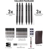 image:imageNicpro Architect Drafting Tools and Mechanical Pencil Set in Leather Case