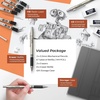 image:imageNicpro Art Mechanical Pencil Set in Case 4 PCS Metal Drafting Pencil 05 mm amp 07 mm Lead Pencil with 6 Tube HB Lead Refills 3 Erasers 9 PCS Eraser Refills for Artist Writing Drawing Sketching3 Pack 05mm
