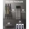 image:imageNicpro CP3000 Carpenter Pencil 28 mm with Sharpener 3 PCS 13 mm Mechanical Pencil Set