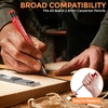 image:imageNicpro CP3000 Carpenter Pencil with Sharpener  60 Pieces Carpenter Pencil Lead Refills 28mm