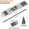 image:imageNicpro CP3000 Carpenter Pencil with Sharpener  60 Pieces Carpenter Pencil Lead Refills 28mm