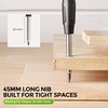 image:imageNicpro Carpenter Pencil with Sharpener CP3000 Construction Pencils with 6 Refills in a Lead Dispenser Deep Hole Long Nib Marker Pens for Construction Heavy Duty Carpenter Tools for WoodworkingCarpenter Pencil